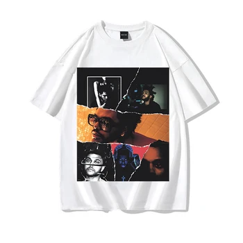 The Weeknd Rap Hip Hop 90 s Vintage T Gömlek Erkekler T-shirt Rap The Weeknd Hip Hop T Gömlek Hipster T Gömlek pamuklu üst giyim Erkek Giysileri 1