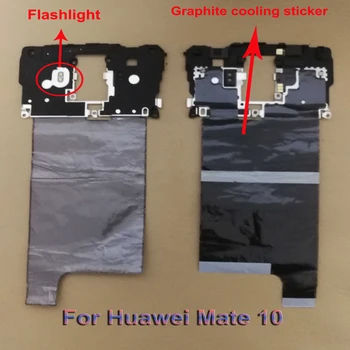 Mate10 Orijinal Arka Çerçeve shell kılıf kapak Anakart üzerinde El Feneri lens ile grafit sticker Huawei mate 10 İçin tamir 1