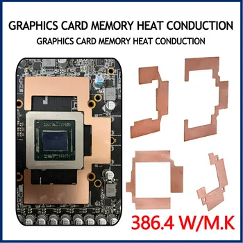 GPU RAM Radyatör Bellek Soğutucu Bakır Madenci RTX 3060 3070 3080 3090 / 5600 5700 GPU Aşağı 15-40 Derece Termal Ped Değiştirme