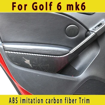VW Golf 6 2008-2012 için gtı R MK6 Araba Çerçeve Çıkartmaları İç Styling Vites CD Medya Paneli havalandırma kapağı Trim Sticker