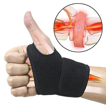 1 Adet Karpal Tünel Bilek Brace Ayarlanabilir Bilek Desteği Brace Bilek Sıkıştırma Wrap Artrit Tendinit için Ağrı kesici ile