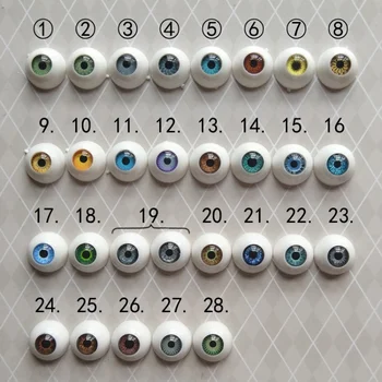 1 Çift Akrilik Gözler 10mm Yuvarlak Gözbebekleri BJD Bebek Aksesuarları 5mm Iris Gemi Tipi Açılış Şekli Gözler Makyaj Değişimi SD Bebekler için 1