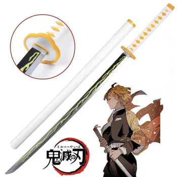 104cm iblis avcısı Kılıç Silah Cosplay Kimetsu hiçbir Yaiba Tsuyuri Kanao Shinobu Sowrd Ninja Bıçak Prop Modeli Oyuncak 2