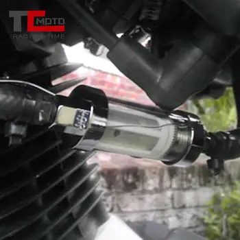 6mm 8mm 10mm CNC Alüminyum Alaşımlı Cam moto rcycle Gaz Yakıt Benzinli yağ filtresi Moto Aksesuarları ATV Kir arazi motosikleti moto çapraz 2