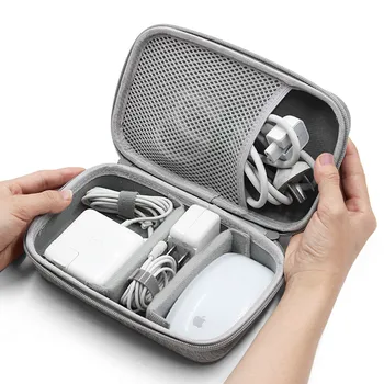 Çok Fonksiyonlu Dijital saklama çantası Şarj Güç Alet Kabloları Teller Organizatör USB Macbook Çantası hava / pro Güç Kablosu Aksesuarları 2