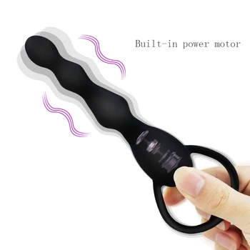 Anal Vibratör Kadınlar için Seks Oyuncak Anal Boncuk Vibratörler Eşcinsel prostat masajı Pürüzsüz Popo Yumuşak Silikon Fişler Yapay Penis Çift Seks Ürünleri 2