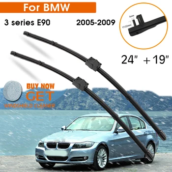 Araba sileceği BMW 3 serisi İçin E90 2005-2009 Ön Cam Kauçuk Silikon Dolum Ön pencere sileceği 24