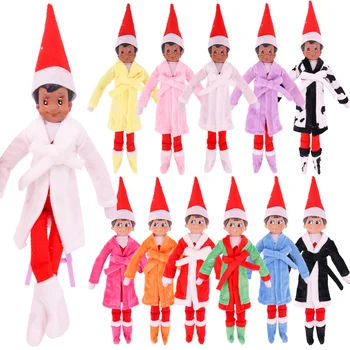 Noel Büyük Elf Aksesuarları Pijama Uyku Tulumu Göz Maskesi Ceket Pelerin Kawaii Kardan Adam Noel Ağacı Kıyafet oyuncak bebek giysileri Oyuncaklar 2
