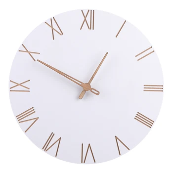 29 cm İskandinav Tarzı Moda Basit Sessiz Duvar Clocksfor Ev Dekor Saf Beyaz Tipi Duvar Saati Kuvars Modern Tasarım Zamanlayıcı 2
