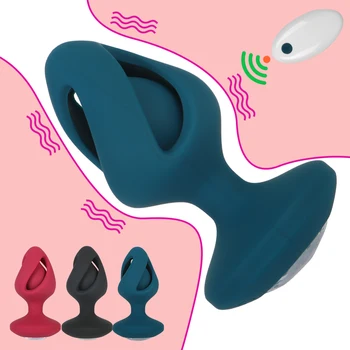 Anal Plug Kablosuz 10 Modları Vibratörler Su Geçirmez Masaj Prostat Butt Plug Taşınabilir Çift Erkek Kadın Seks Oyuncakları