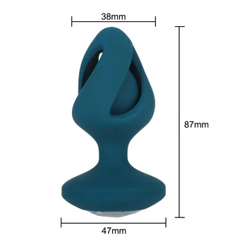 Anal Plug Kablosuz 10 Modları Vibratörler Su Geçirmez Masaj Prostat Butt Plug Taşınabilir Çift Erkek Kadın Seks Oyuncakları 2