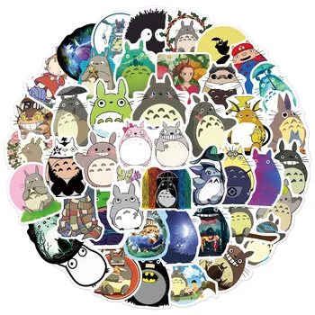 10/30/50 ADET Hayao Miyazaki Totoro Anime Graffiti Su Geçirmez Çıkartmalar Yaratıcı Trend Dekorasyon Buzdolabı Kaykay Toptan 1