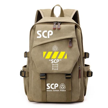 SCP Vakıf Sırt Çantası keten sırt çantası Öğrenci okul çantası Erkek Kadın omuz çantaları Sırt Çantası dizüstü bilgisayar seyahat çantaları 2