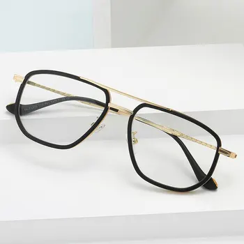 Ahora Metal Yarım Çerçeve Optik Gözlük Çerçeve Miyopi Erkek Kadın Diyoptrik Erkekler Basit Iş Gözlük Çerçeveleri-1.0 için-4.0 satın almak online | Erkek gözlükleri / Birebiregitim.com.tr 11