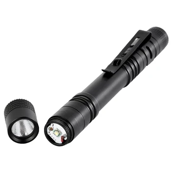 Z50 5 adet kalem ışık taşınabilir Mini LED el feneri Torch Q5 flaş ışığı Hugsby XP-2 500LM avcılık lamba AAA pil ile 2