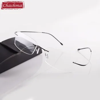Chashma Marka Titanyum Çerçevesiz Gözlük Miyopi Gözlük Çerçevesi Erkek ve Kadın için 1