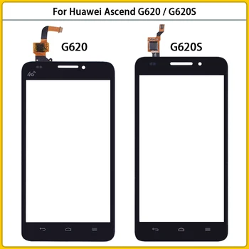 Yeni Dokunmatik Ekran Için Huawei Ascend G620 / G620S dokunmatik ekran paneli LCD Digitizer Sensörü LCD Dış Cam Lens Değiştirme 1