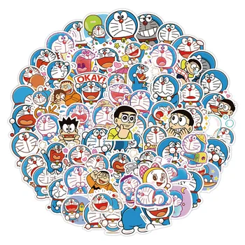 60 adet Doraemon Anime Çıkartmalar Karikatür Dekorasyon Dizüstü Kaykay Sticker Sevimli Etiket Paketi Oyuncaklar Kızlar için Dizüstü Cilt 2