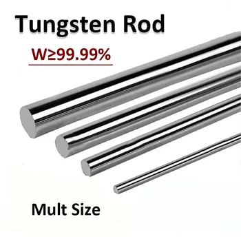 Saf Tungsten Çubuk 1mm ila 15mm Sert Metal Elektrot Aşınmaya dayanıklı Wolfram Gravür Çelik Çubuk Kalıpları Ve Aletleri