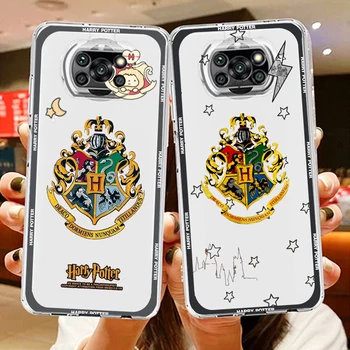 Logo Potters Serin Harries xiaomi için telefon kılıfı mi Poco X4 X3 X2 NFC F4 F3 GT M5 M5s M4 M3 Pro C40 C3 5G Şeffaf Kapak