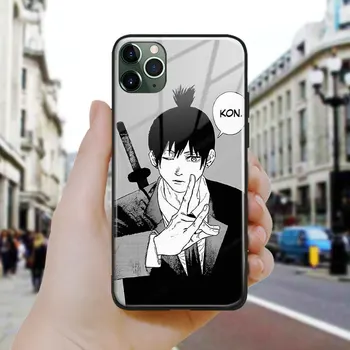 Testere Adam aki hayakawa anime Silikon Cam telefon Kılıfı Kapak Kabuk İçin iPhone SE 7 8 14 Artı X XR XS 11 12 13 Mini 14 Pro Max