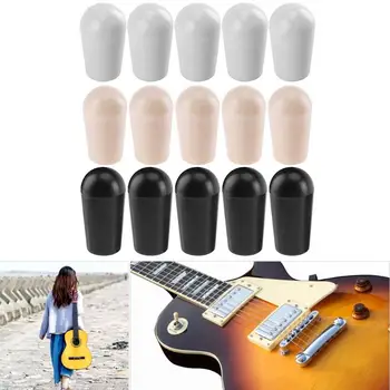 10 Adet / takım Plastik Gitar Geçiş Anahtarı Ucu Şapka Kolları Cap İpucu Düğmeleri LP Elektro Gitar Aksesuarları Müzik ekipman parçaları 1