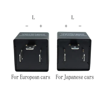 YCCPAUTO araba rölesi LED sinyal gösterge lambası Flaşör cf13kt cf14kt Flaş Röle Ayarlanabilir Japon Avrupa araba ışıkları 2