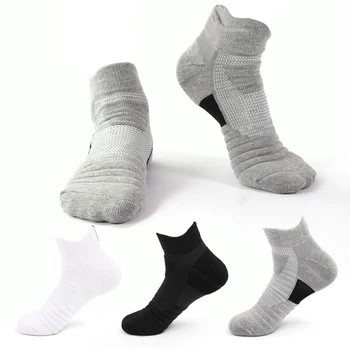 Brothock Erkekler spor çorapları pamuk kaymaz koşu açık havlu alt tekne ekibi çorap terlik kısa tüp elite basketbol çorapları 2