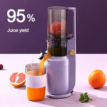 150W Elektrikli Yavaş Sıkacağı Taşınabilir Blender Meyve Sebze Vidalı Soğuk Pres Sıkacağı Sıkacağı Portakal Sıkacağı Filtresiz 220V 1