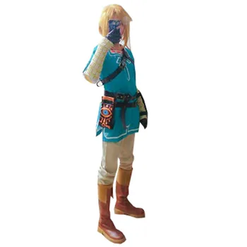 2018 Oyun Zelda Nefes Vahşi Bağlantı Cosplay Kostüm Kıyafet Cadılar Bayramı Suit Parti Karnaval Yetişkin Cosplay Özel 1