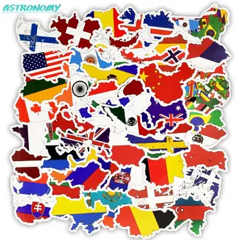50 Adet Ülke Ulusal Bayrak Sticker Oyuncaklar Çocuklar için Futbol Futbol Taraftarları Çıkartması Scrapbooking Seyahat çantası Dizüstü Çıkartmalar 2