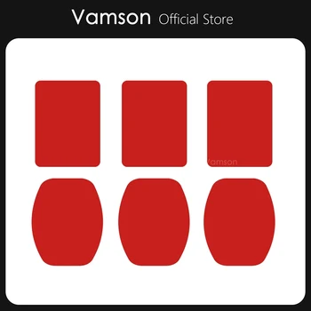 Vamson GoPro hero için 7 6 5 Aksesuarları 6/12 Adet 3M Yapıştırıcı Yapışkan Yüzey Kavisli Düz ınsta360 one x Xiaomi yi VP107 1
