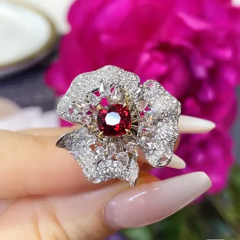 925 Ayar Gümüş İğne Narin Çiçek Küpe Moda Renkli Zirkon Hoop Küpe Kadınlar için Düğün Lüks Takı Hediyeler satın almak online | Güzel takı / Birebiregitim.com.tr 11
