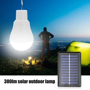 Taşınabilir LED Güneş Lambası Şarjlı güneş enerjili ışık Paneli Enerjili Acil Ampul Açık Bahçe Kamp Çadırı Balıkçılık 2