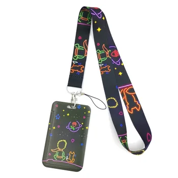 Küçük prens Cep telefonu kordon tuşları KİMLİK Kartı Geçiş Spor USB rozeti tutucu DIY Asmak Halat Etiketleri Askısı Boyun Boyunluklar