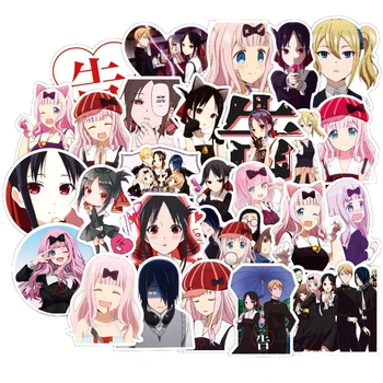 50 ADET Kaguya-sama: Aşk Savaş Japonya Anime Koleksiyonu Sticker Bagaj Dizüstü Kaykay Pegatinas Oyuncak Çıkartmaları Çıkartmaları F4 1