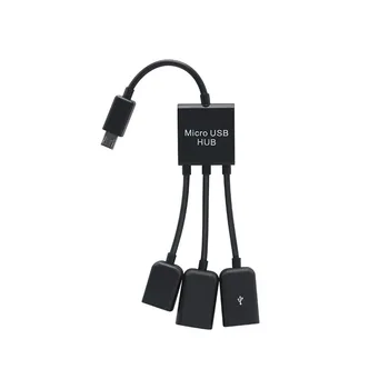 3 İn1 Mikro OTG USB Bağlantı Noktası Oyun Fare Klavye Adaptörü android için kablo Tablet Siyah Cep Telefonu Adaptörleri