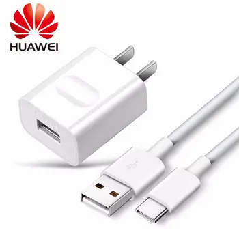 Orijinal Huawei Güçlendirin Şarj 18 W 9 V / 2A İle 1 M şarj kablosu ABD Adaptörü USB Tipi C İçin Huawei P50 P40 Mate 20 30 40 Pro