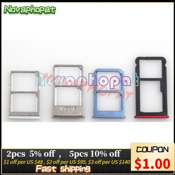 Novaphopat Meizu Not 8 İçin 15th 15 M15 16 16th Artı SIM Kart Tepsi Tutucu Mikro SD Yuvası Soket Adaptörü Değiştirme + Takip 1