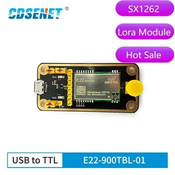 SX1262 LoRa Modülü 5km Uzun Menzilli 868M 915MHz Alıcı Verici Test Kurulu Kitleri USB E22-900TBL - 01 rf Geliştirme Kurulu 1