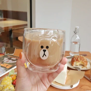 Kahve fincanı 250 ml-285 ml İrlandalı kahve latte bardağı Suyu smoothie kupası Süt çay bardağı Eğimli saplı Tek şeffaf cam satın almak online | İçecek / Birebiregitim.com.tr 11