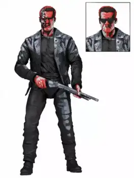 NECA T800 Terminator Oyun Versiyonu Arnold Schwarzenegger Yeni Aksiyon Figürü Oyuncak şekilli kalıp Hediye 1