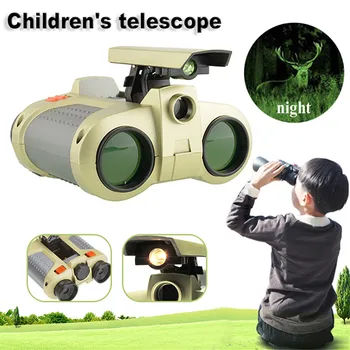 4x30 Dürbün Teleskop Gece Görüş Kapsamı Dürbün Pop-up Açık Yeşil Film Odaklama Çocuk Çocuk erkek çocuk oyuncakları Hediyeler Sabit Zoom