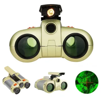 4x30 Dürbün Teleskop Gece Görüş Kapsamı Dürbün Pop-up Açık Yeşil Film Odaklama Çocuk Çocuk erkek çocuk oyuncakları Hediyeler Sabit Zoom 2