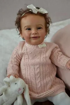 FBBD 65CM Zaten Bitmiş Yeniden Doğmuş Bebek Bebek Zoe El Köklü Saç Gerçekçi Sanatçı Sanat oyuncak bebekler Çocuklar İçin NOEL Hediyesi