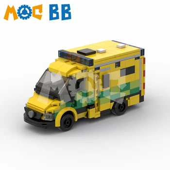 MOC Küçük Ambulans Yapı Taşları ile Uyumlu LE Oyuncaklar Eğitici Oyuncaklar Boys ve Kızlar için Tatil Hediyeler 1