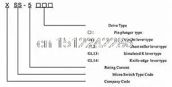 (5)XSS-5GL13 NO+NC Minyatür Temel Mikro Anahtarı SPDT Simüle R Kolu Tipi 5A 2