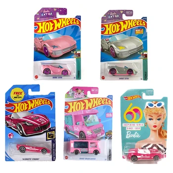 Stokta Sıcak Tekerlekler Barbie Ekstra Rüya Camper 14 Corvette Stingray Kaçamakları Koleksiyonu 1: 64 Model oyuncak arabalar Hediyeler Hızlı Teslimat