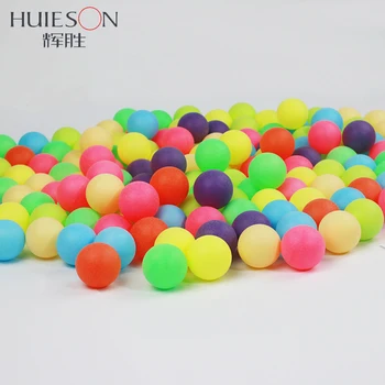Huieson 100 adet/paket Renkli Ping Pong Topları 40mm 2.4 g Eğlence Masa Tenisi Topları Karışık Renkler Oyun ve Reklam 2