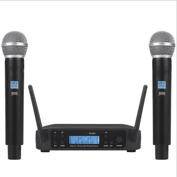 Fabrika fiyat profesyonel el kablosuz mikrofon FM sahne performansı mikrofon SHURE GLXD4 SM58 kablosuz mikrofon